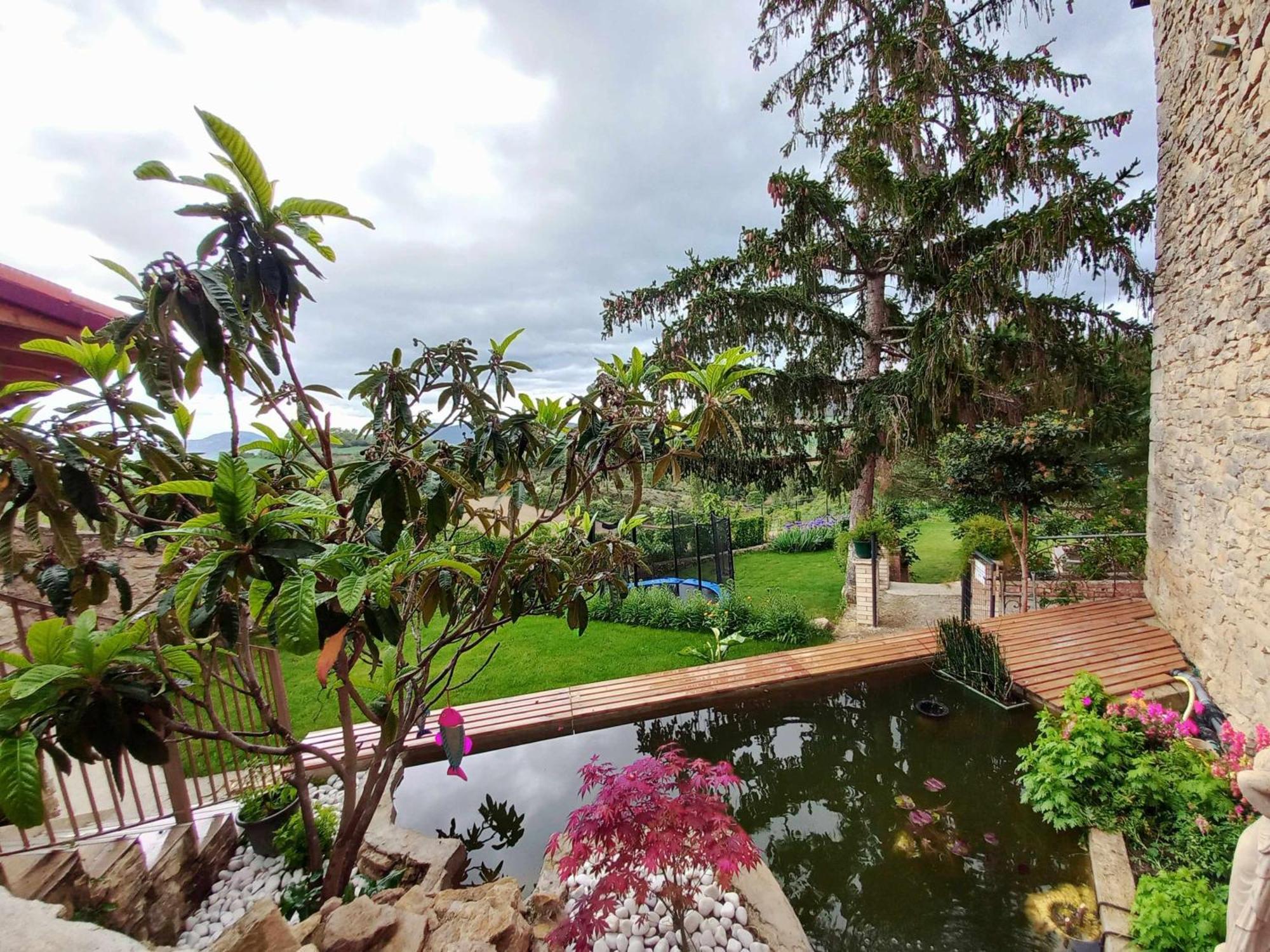 Azcona Casa Albaitar Con Piscina Y Sala De Juegos מראה חיצוני תמונה
