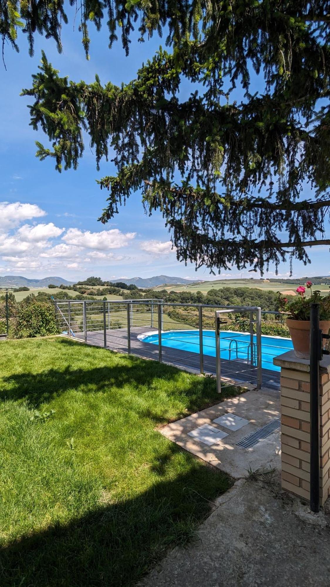Azcona Casa Albaitar Con Piscina Y Sala De Juegos מראה חיצוני תמונה